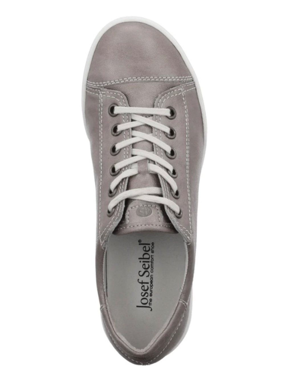 Josef Seibel~Silver Leather Sneakers~Size 38 EU